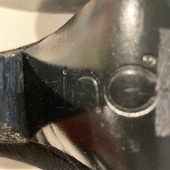 ZINC Sz 9 Velvet Brocade 4” Heels Funky Decorated Heel Peep Toe Shoes - Picture 12 of 13